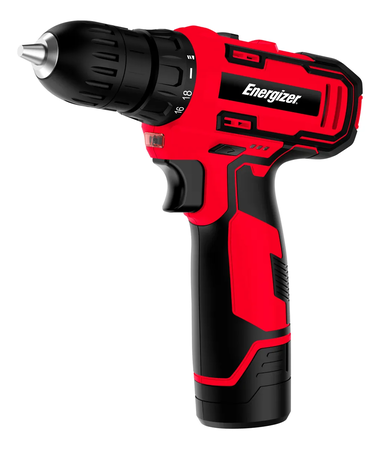 Taladro Atornillador De Mano Inalambrico Energizer Ezlcd12vk Rojo