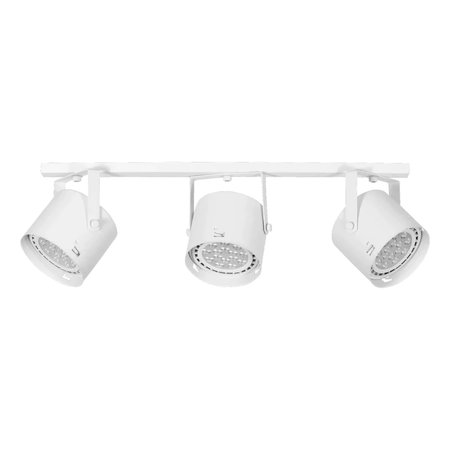 Barral Liston 3 Luces Ar111 Luz Led Con Cabezal Cilindro 36w Blanco Frio