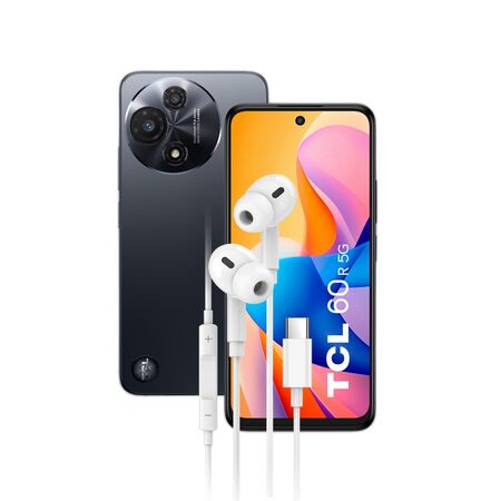 Combo TCL 60R 5G 4+128GB Space Gray + Auriculares Dekkin USB-C