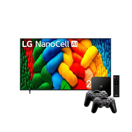 Combo Smart TV LG 75" 4K NanoCell + Consola Retro Level Up Retroplay LT