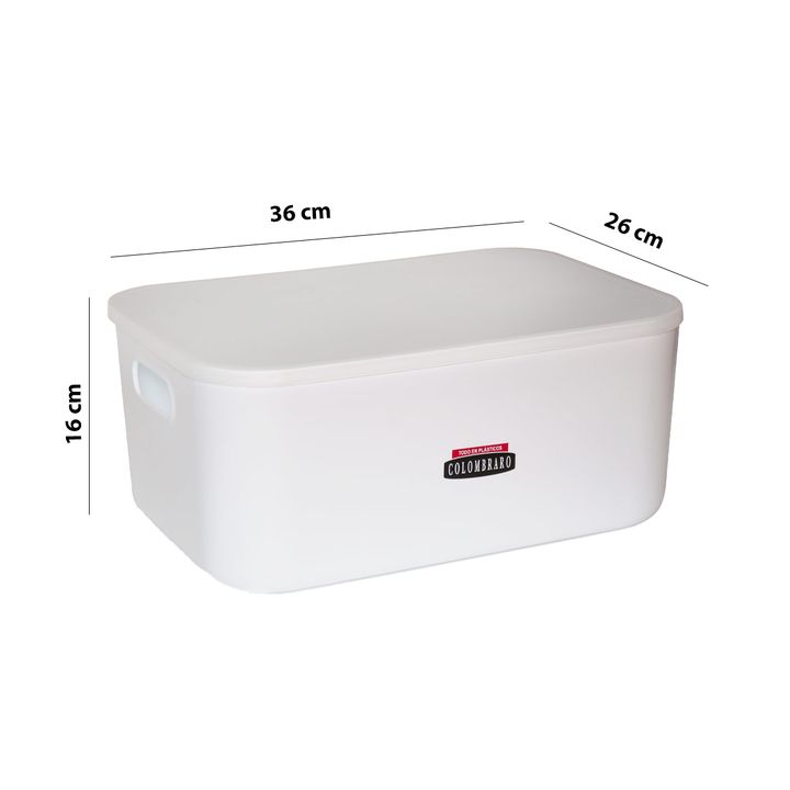 Caja Plastica Organizadora Top Grande Con Tapa Colombraro - Vista 2