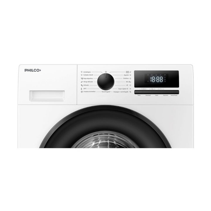 Lavarropas Philco 6Kg 1200RPM Inverter Carga Frontal PHLF64BN Blanco - Vista 4