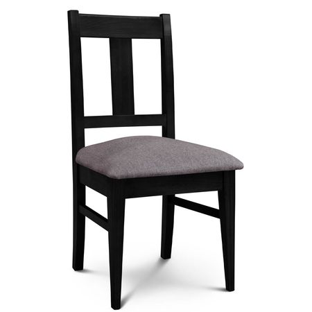 Silla de Comedor Euro lustre Wengue Tapizado Shot Stone Espacity