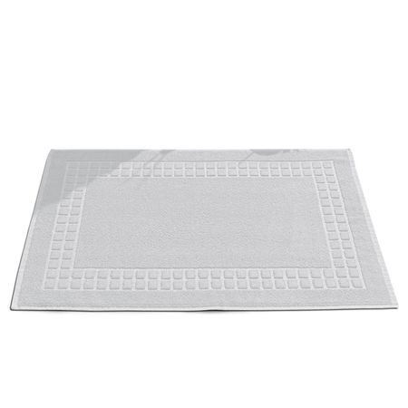 Toalla de pies para baño Domus 50 x 80 color Plata Espácity