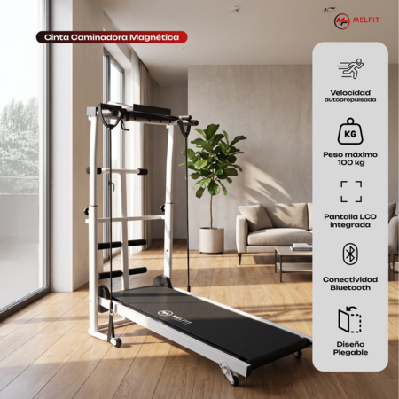 Cinta Caminadora Magnética Melfit Rodillos Sin Motor Mf100
