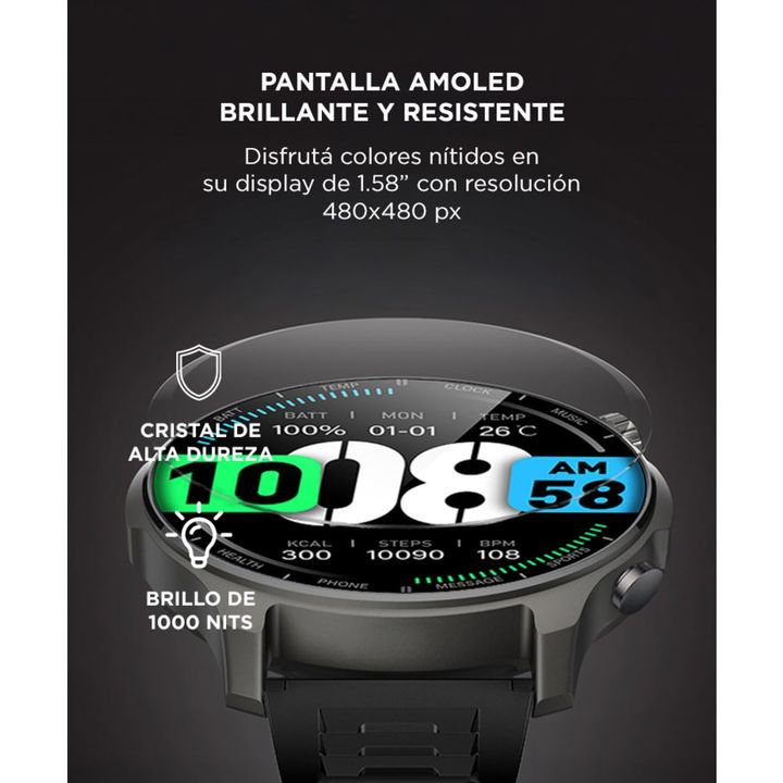 Reloj Smartwatch Gadnic Inteligente Función Llamada Pantalla táctil - Vista 6