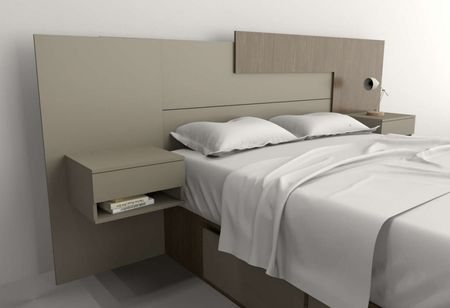 Respaldo Box 1,40m.y 1,60m. Nogal L. Gris C. Tables