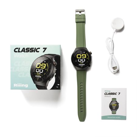 Smartwatch Riiing Classic 7 Verde Oliva