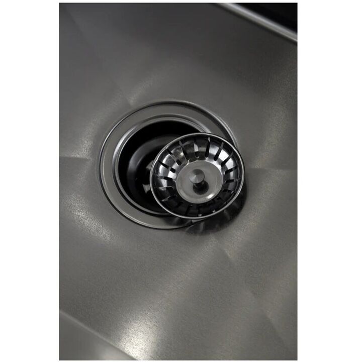 Pileta de Cocina Etna Simple 718B Black Satinado Mi Pileta - Vista 3