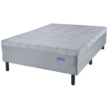 Colchon y Sommier Inducol Cardiel Queen Size 150x190 Espuma de Alta Densidad y Espuma Inteligente