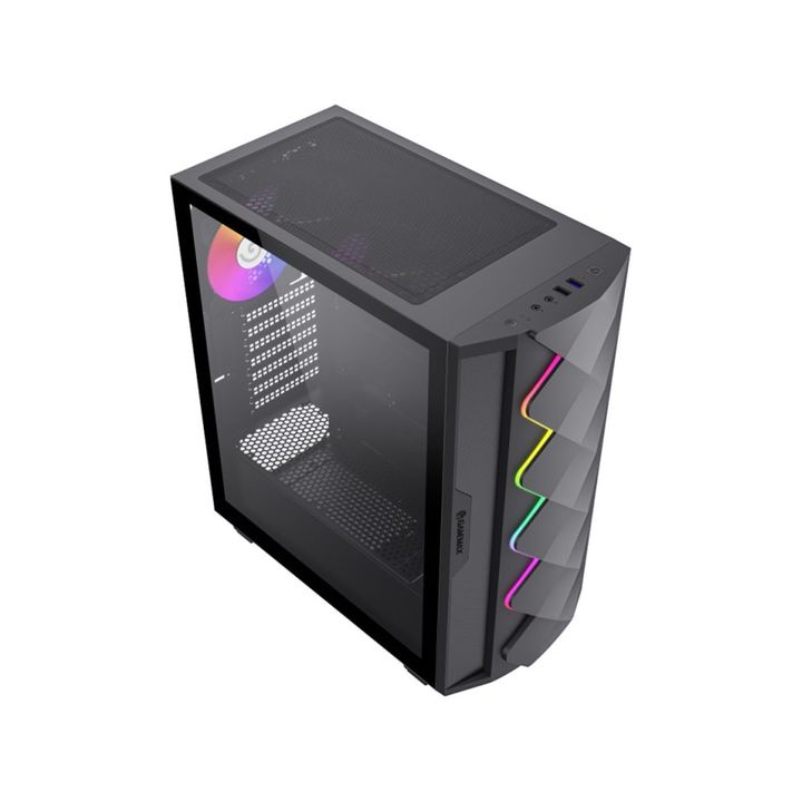 Gabinete Gamemax Diamond CP BK 4x Fan ARGB ATX - Vista 2