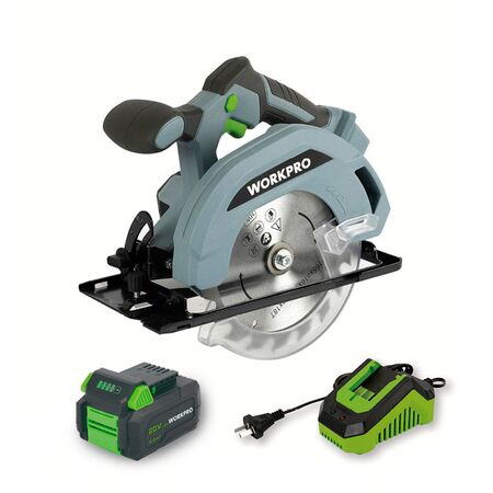 Combo Sierra Circular 20v + Batería 4.0ah + Cargador WORKPRO