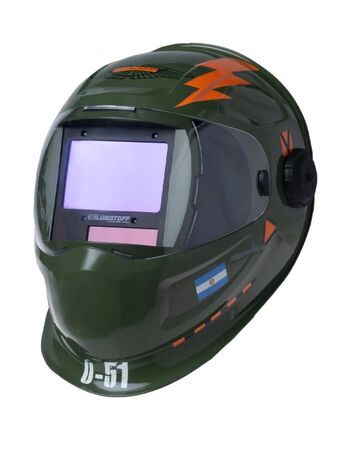 Mascara P/ Soldar Fotosensible Lusqtoff Inteligente Aviador Verde Oscuro