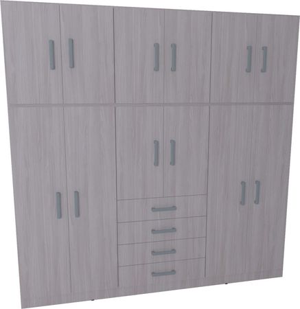 Placard Muebles Orlandi 2C 12P 212Cm 3554 Jacaranda