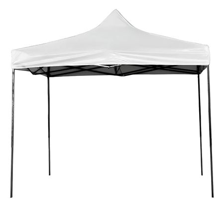 Gazebo Plegable Kushiro 3x3 M Tela Oxford Aprueba Agua/uv Blanco