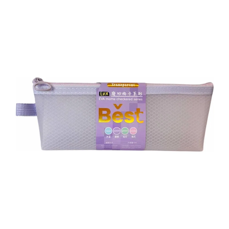 Cartuchera Escolar Best Eva Soft 1 Cierre Sl6901l Shine Violeta