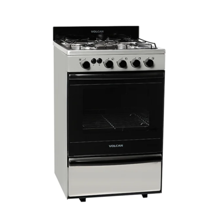 COCINA VOLCÁN INOXIDABLE 55 CM CON LUZ Y ENCENDIDO (87673V)