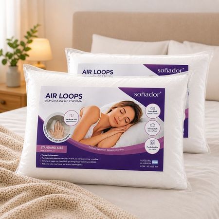 Pack x 2 Almohadas Springwall Espuma Soñador Air Loops 60x40