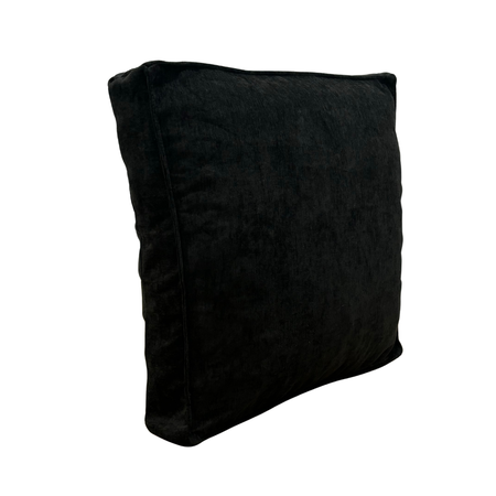 Almohadon Chenille Algarrobo 60x60x10 Premium decorativo Negro