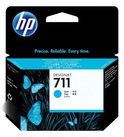 Cartucho De Tinta Hp 711 Cian Cz130a Plotter T120 T520