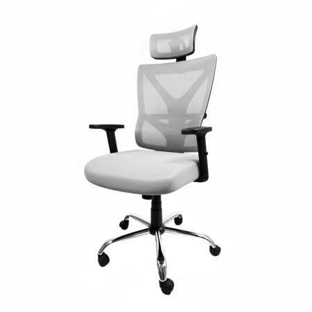 Silla Escritorio Oficina Ejecutivo Tela Mesh ergonómico con cabezal premium