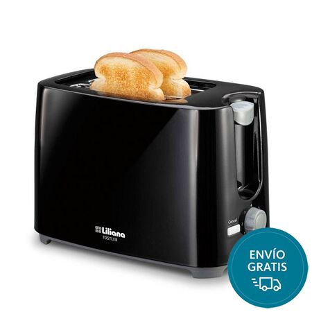 Tostadora Liliana Tostler 750w. Negro