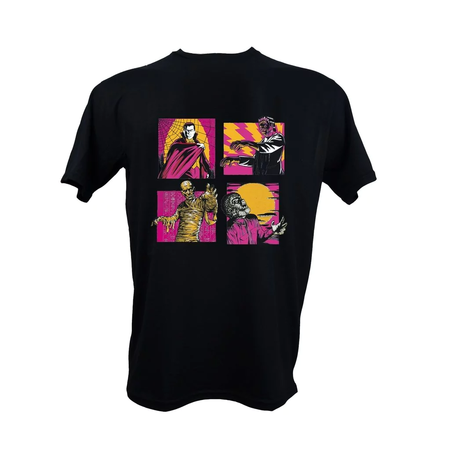 REMERA CLASSIC MONSTERS NEGRA HOMBRE XS