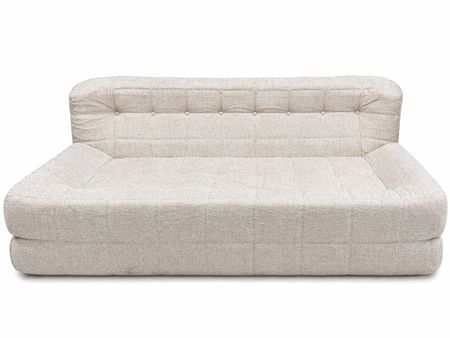 Sillón Doble King-house Camelia Alta Densidad En Caja Crema