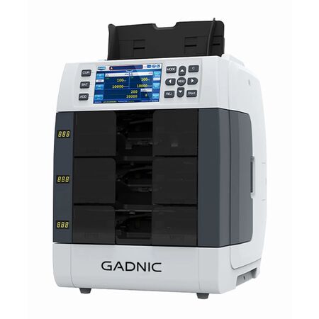 Contadora de billetes Gadnic Detección Multisensor Esterilización UV y Clasificación Multidivisa