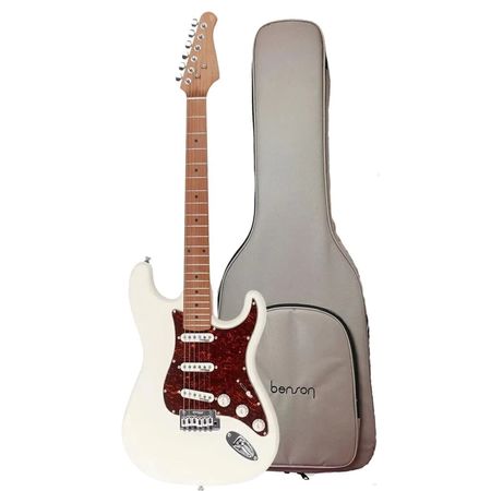 Benson HD 901 Guitarra tipo Strato SSS Olympic White