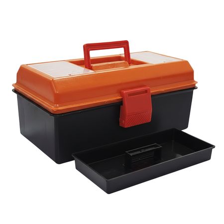 Caja De Herramientas 13'' Con Bandeja Y Gavetero - Opening