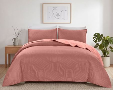 Quilt Kavanagh Taormina King Size + 2 Fundas de Almohadón - Varios Colores