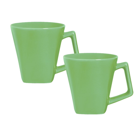 Mini Quartier - Set X 2 Jarros Mug 220 Cc Verde Oxford