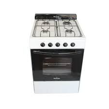 COCINA FLORENCIA 5506F BLANCA MULTIGAS SIN PARRILLA VIDRIO DOBLE HORNO VAL/SEG. - 4609526