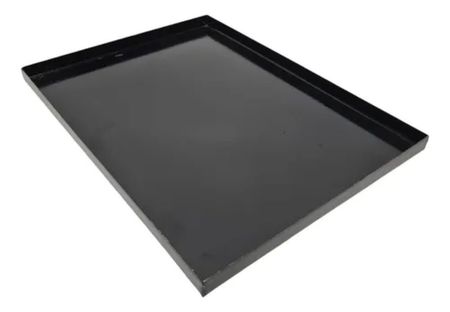 Placa Profesional Panadera Moldes Pan Enlozada 60x40x2 Baja Negro