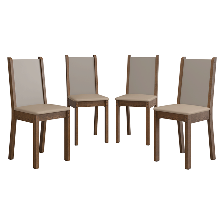 Set De 4 Sillas De Comedor Madesa 03 - Vista 7