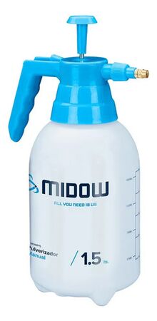 Pulverizador Manual Midow 1.5l Boquilla Ajustable Jardín Blanco