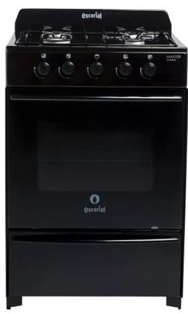 Cocina Escorial Master Classic Negra Con Visor 