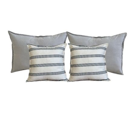 Combo 4 fundas de Tusor con cierre combinados Gris