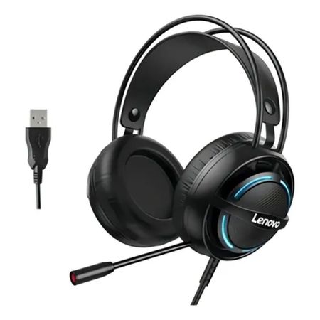 Auricular Lenovo Thinkplus G30-a Over Ear C/cable Gamer Color Negro