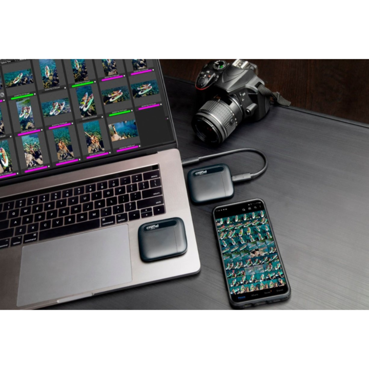Disco Externo Ssd Portatil Crucial Ct1000x6ssd9 1tb Usb 3.2 - Vista 3