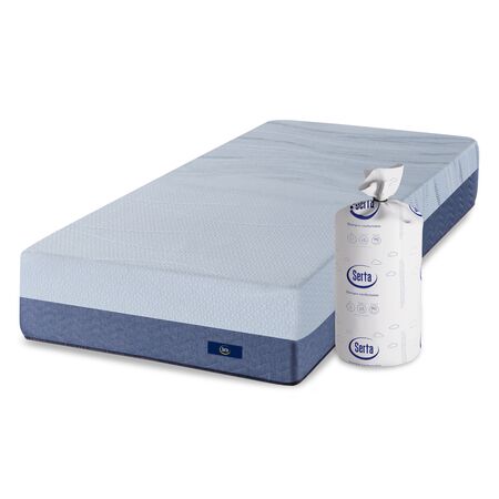Colchon Serta Box Express 1 Plaza y Media 100x190cm de Alta Densidad con Espuma Soft Superior