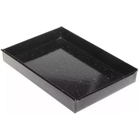 Asadera Chapa Enlozada Plegada Lozafer 50 X 60 Cm Negro
