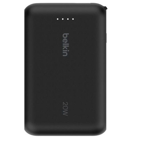Power Bank Belkin with 20W PD + Integrated USB-C Cable 10K Negro - Vista 6