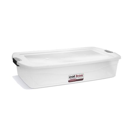 Caja Plástica Bajo Cama Apilable 36 Lts - Colombraro