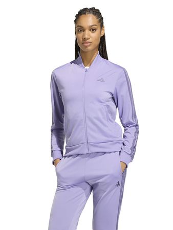 Conjunto Adidas Essentials 3 Stripes Mujer Moda Violeta