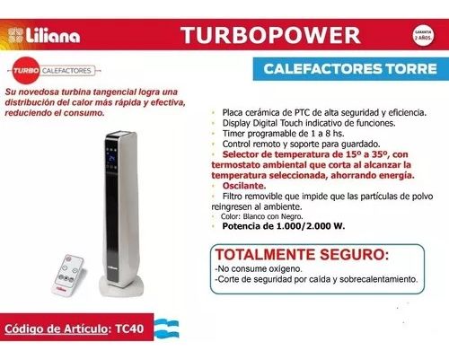 TURBOCALEFACTOR LILIANA TC40 TURBOPOWER - Vista 4
