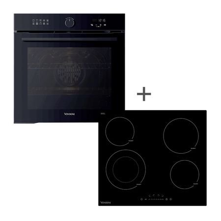 Horno Electrico Vondom Digital Empotrable 60 cm + Anafe Vitroceramico 60 cm