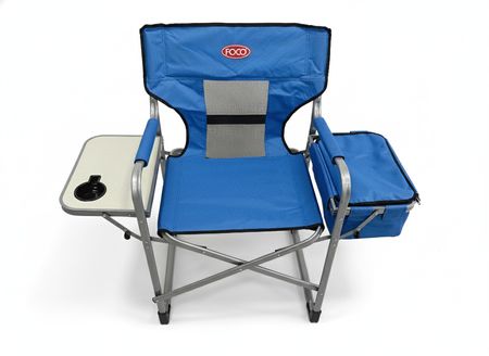 Sillon Plegable C/Mesa y Bolso Azul Foco
