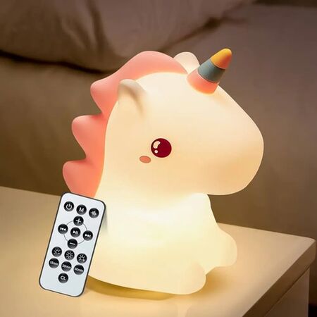 Luz Nocturna De Unicornio Arcoíris